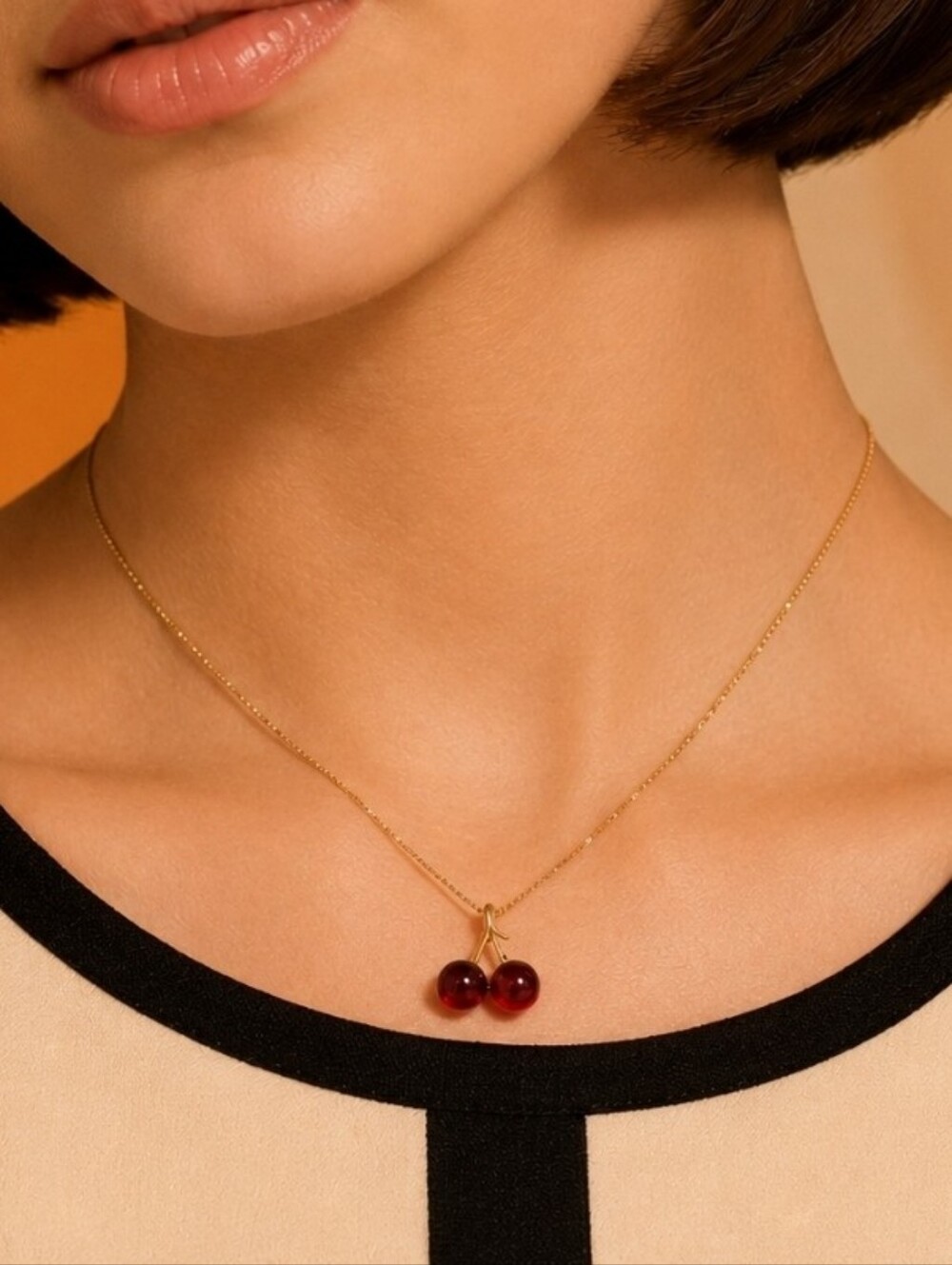 MODCLOTH GLAM CHERRIES JUBILEE NECKLACE 🍒